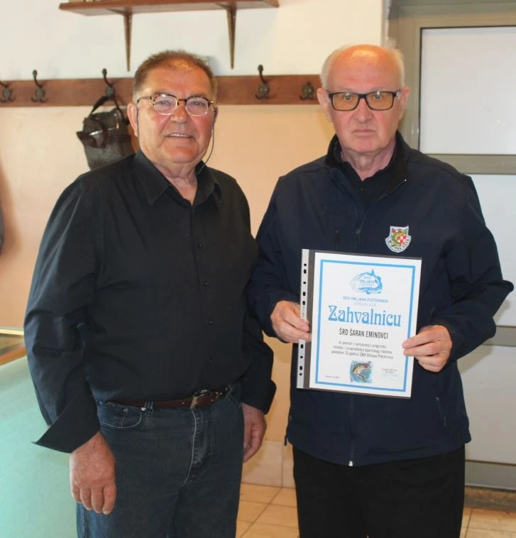 VRIJEDNI JUBILEJ: Športsko ribolovno društvo „Orljava“ obilježilo 70. obljetnicu osnutka i rada