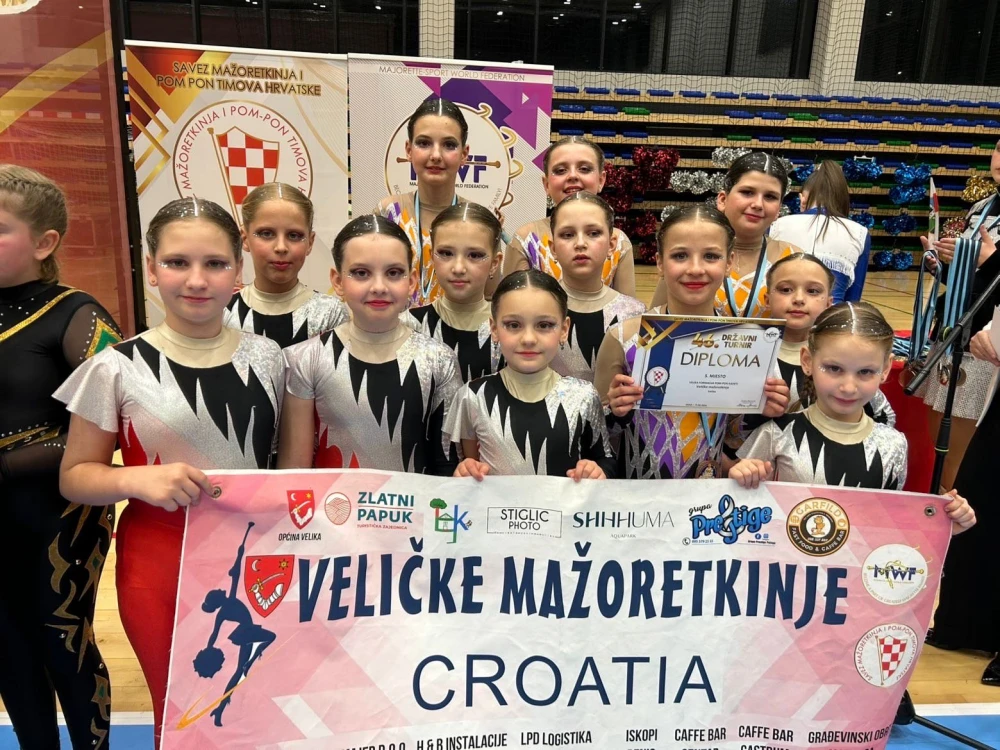 Veličke mažoretkinje izborile nastup na Europskom prvenstvu u Varaždinu