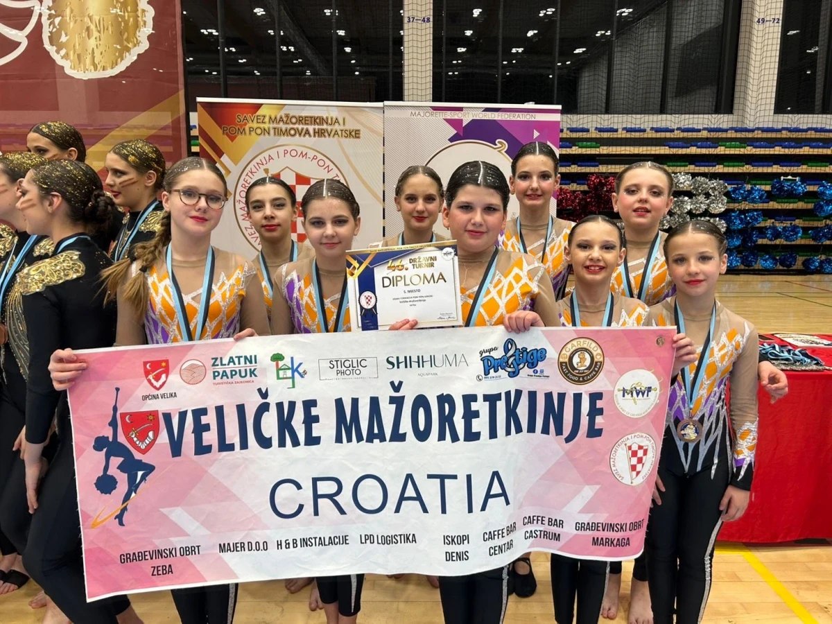 Veličke mažoretkinje izborile nastup na Europskom prvenstvu u Varaždinu