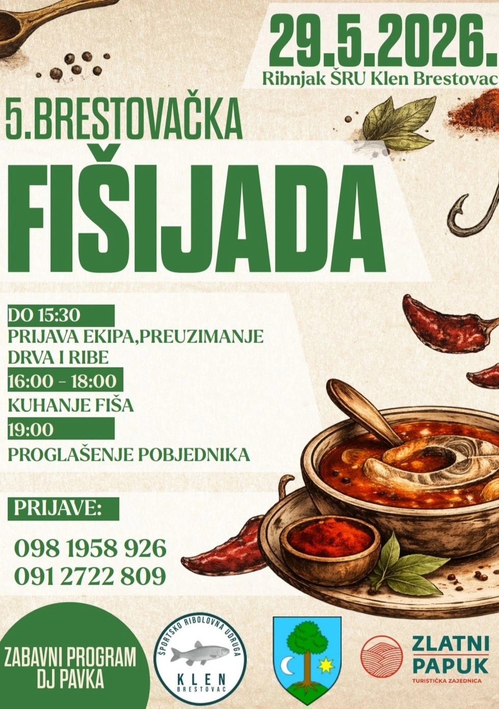 Fišijada koja raste: Brestovac i ove godine centar dobre hrane i zabave