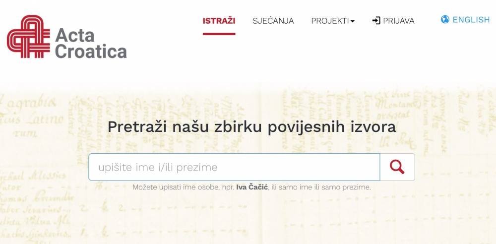 Jako zanimljiva stranica - pogled u prošlost za staro i mlado , provjerite vaše prezime 
