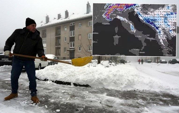Stiže prava zima. Temperature padaju do -13°C, snijega će biti čak i na obali