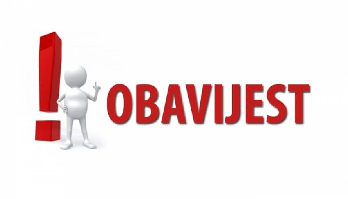 Obavijest o načinu naplate komunalne naknade i naknade za uređenje voda