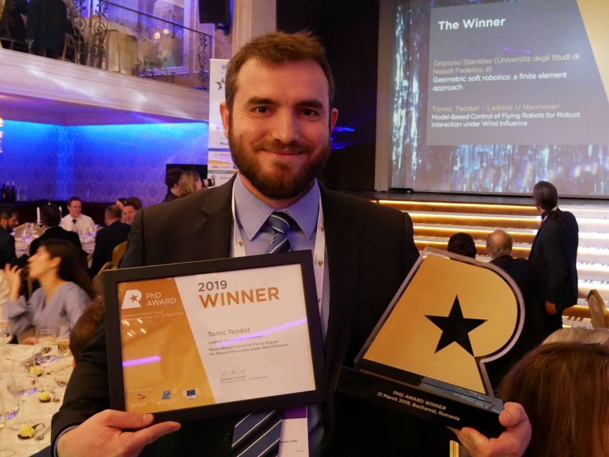 Kaptolčanin Teodor Tomić osvojio nagradu za najbolji europski doktorat iz robotike