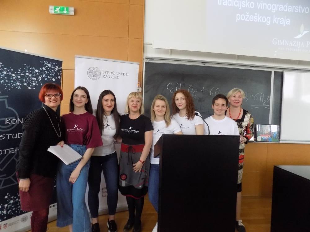 Gimnazijalci u Zagrebu predstavili program „Požega, Grgurevo i tradicijsko vinogradarstvo požeškog kraja“
