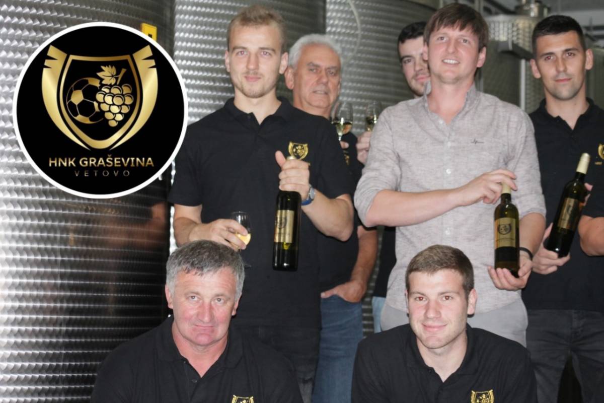 Nogometaši, vinari i uprava HNK Graševine Vetovo napunili klupsko vino u butelje