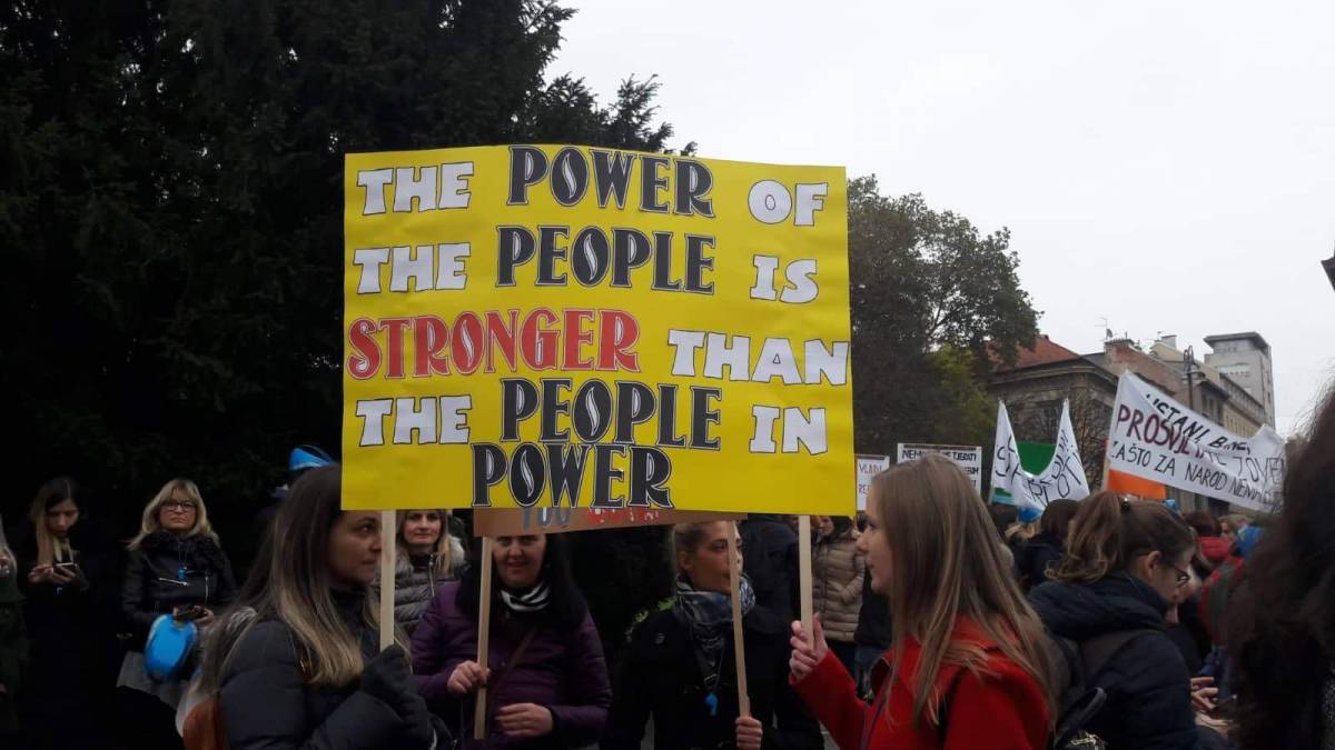 U Zagrebu veliki broj učitelja sudjeluje u prosvjedu ʺHrvatska mora boljeʺ, a među njima su i učitelji iz naše županije