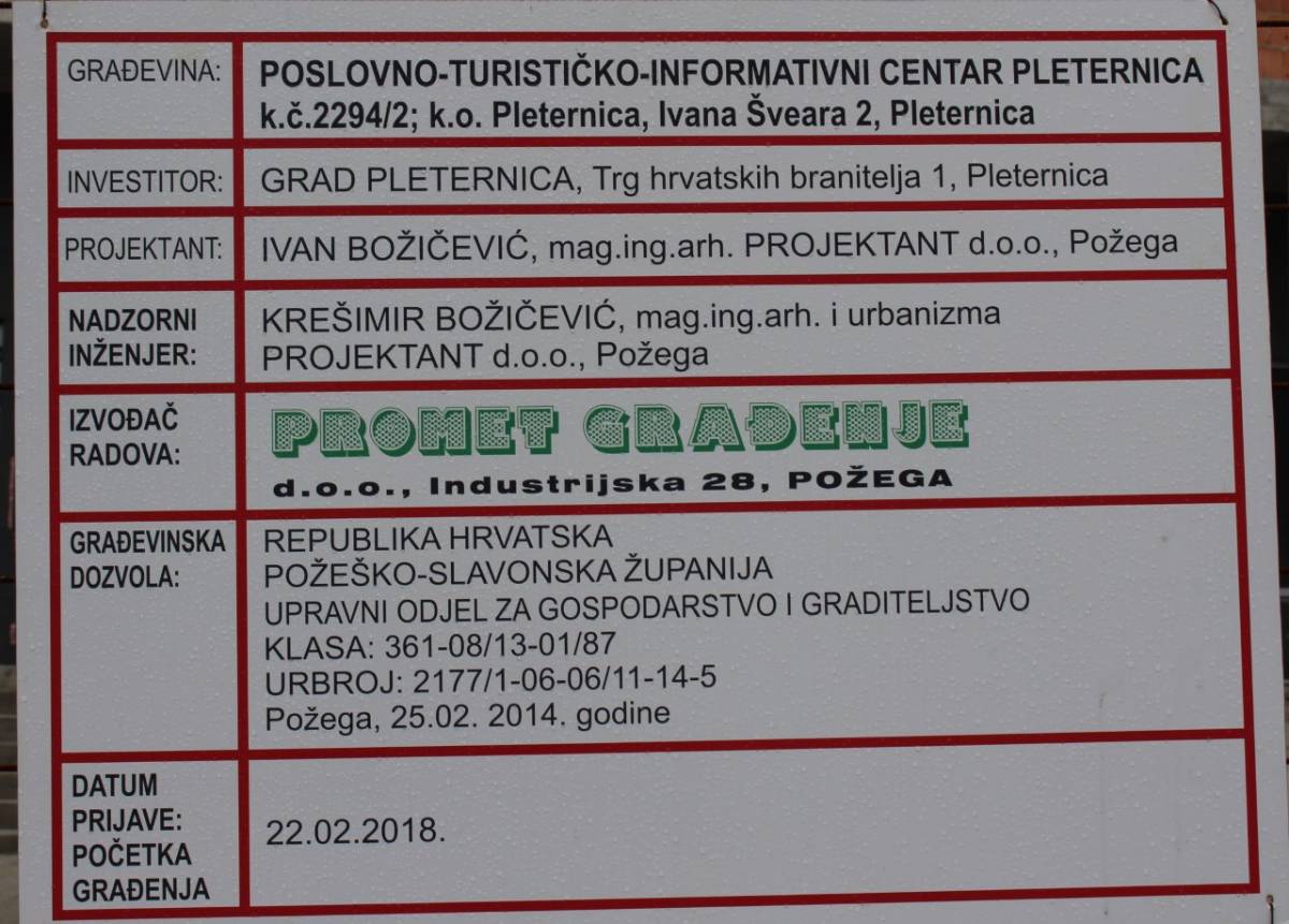 Pleternički e-inkubator košta 19.900 kn po metru kvadratnom! Jeftinije su se gradile i neke nove bolnice