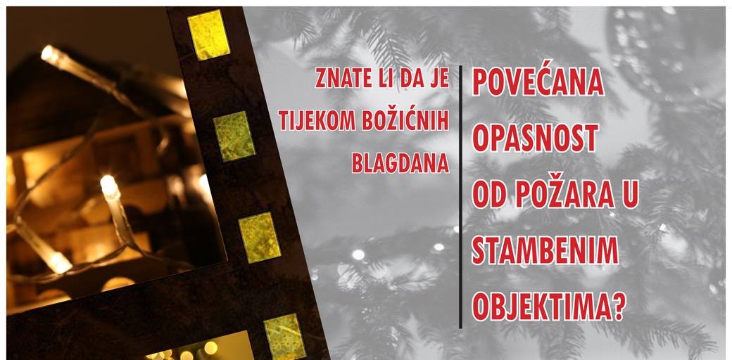 Vatrogasci upozoravaju na opasnost od požara zbog neopreznog korištenja blagdanskih dekoracija