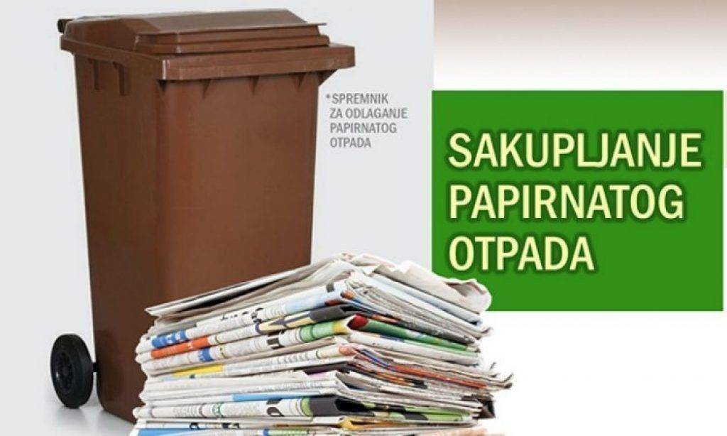 Raspored odvoza starog papira na području Grada Pakraca