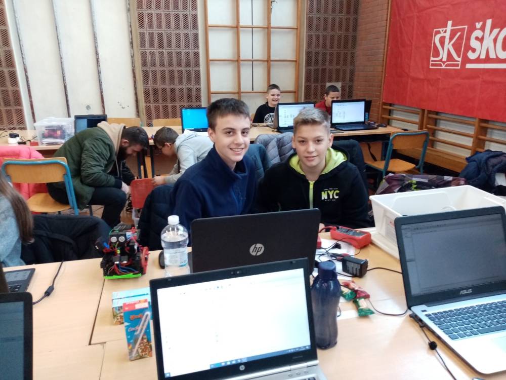 Požeški srednjoškolci, Marin Francuz i Luka Margetić, četvrti na RoboCupu Junior Zagreb 2019.