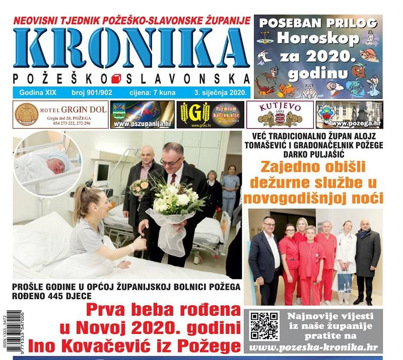 U prodaji novi i prvi ovogodišnji broj tjednika ʺKronika požeško slavonskaʺ