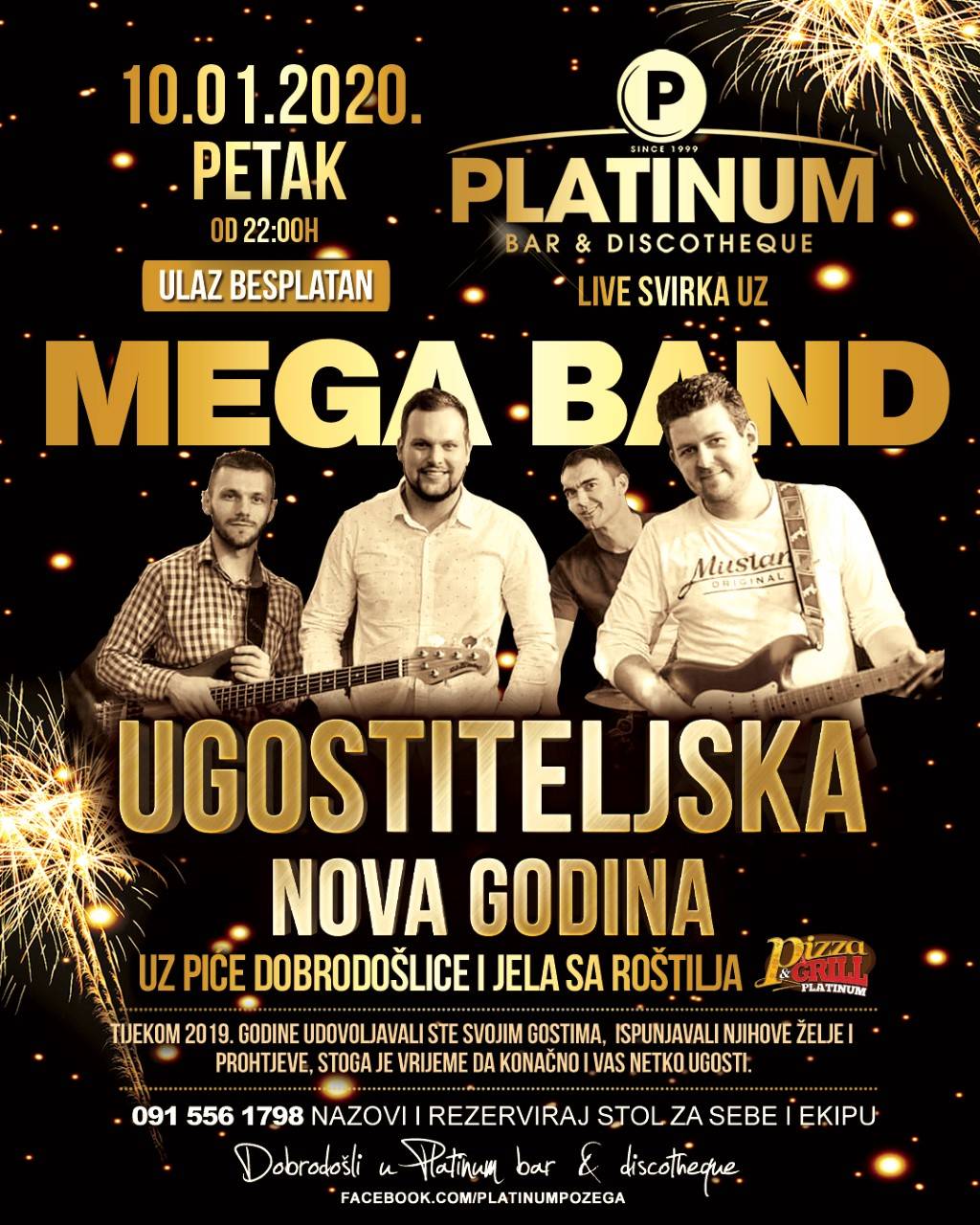 Ugostiteljska Nova Godina u petak u Platinumu