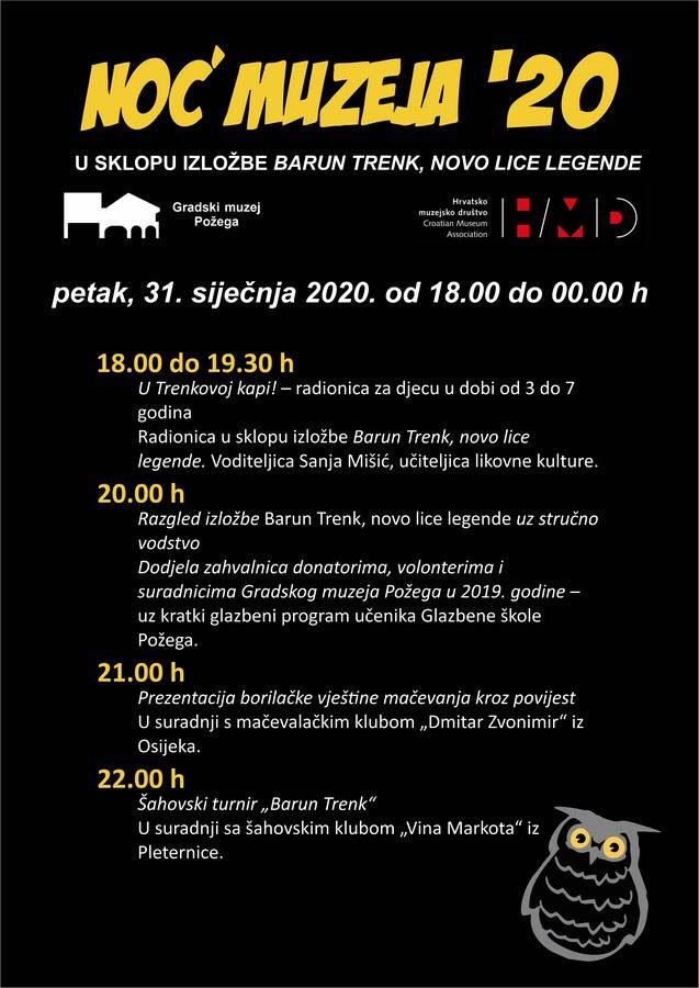 ʺNoć muzejaʺ održat će se 31. siječnja