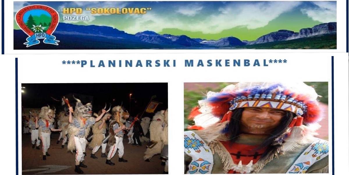 Pridružite se ʺPlaninarskom maskenbaluʺ u organizaciji HPD-a ʺSokolovacʺ Požega