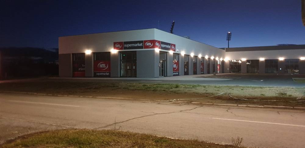 Velički poslovni centar pri kraju izgradnje, prvi stanar trgovina NTL