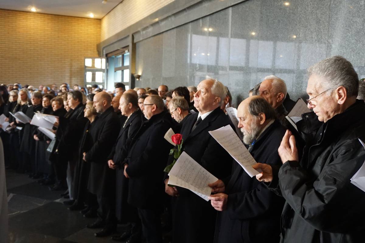 Sprovod maestra Vladimira Kranjčevića predvodio požeški biskup Antun Škvorčević