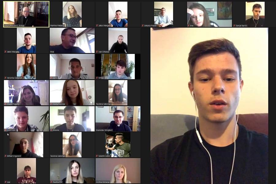 Biskup održao video susret s maturantima katoličkih gimnazija Požeške biskupije