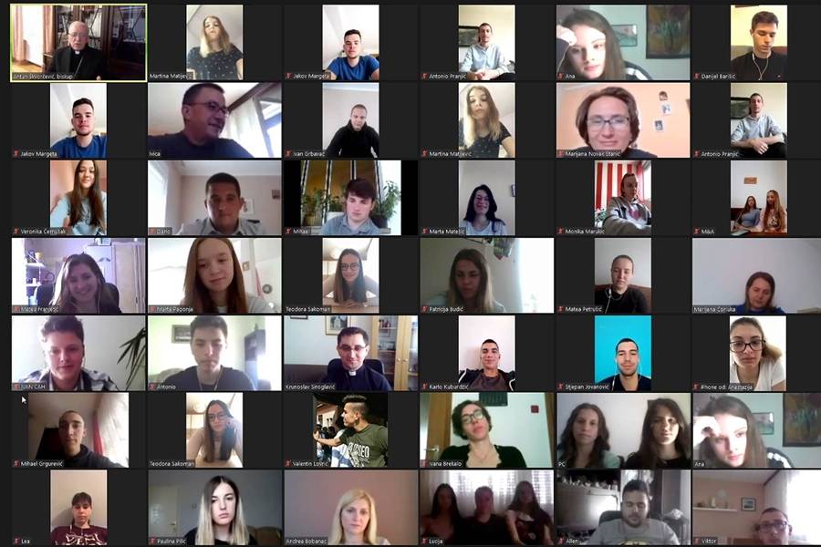 Biskup održao video susret s maturantima katoličkih gimnazija Požeške biskupije