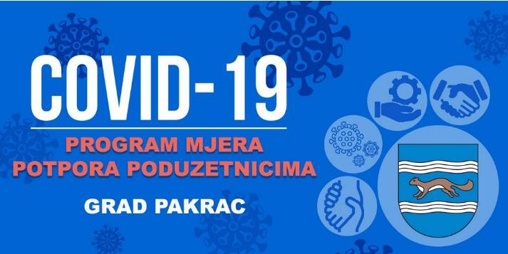 Pakrac objavio program mjera potpora poduzetnicima zbog epidemije virusa COVID-19