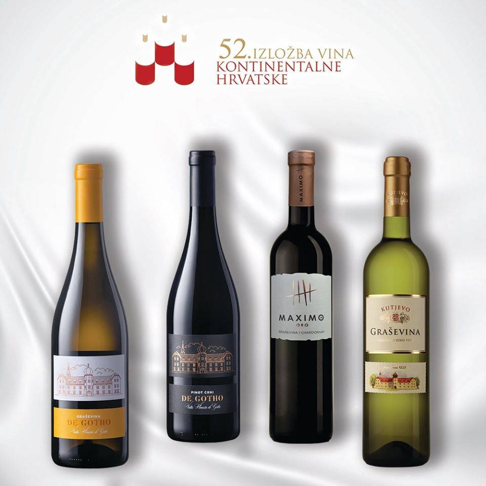 Na 52. izložbi vina kontinentalne Hrvatske vinarija Kutjevo osvojila četiri zlata 