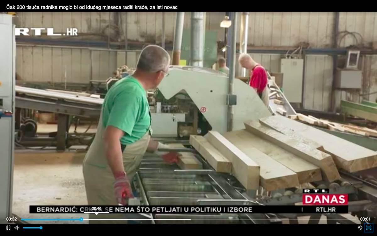 Od idućeg bi mjeseca čak 200 tisuća radnika moglo raditi kraće, ali za istu plaću