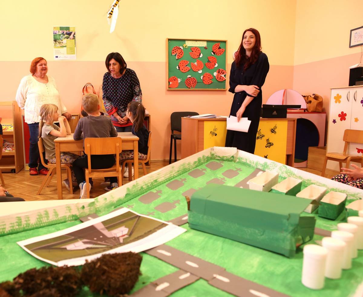 Najmlađi stanovnici Velike učili o reciklažnom dvorištu I načinima odvajanja otpada
