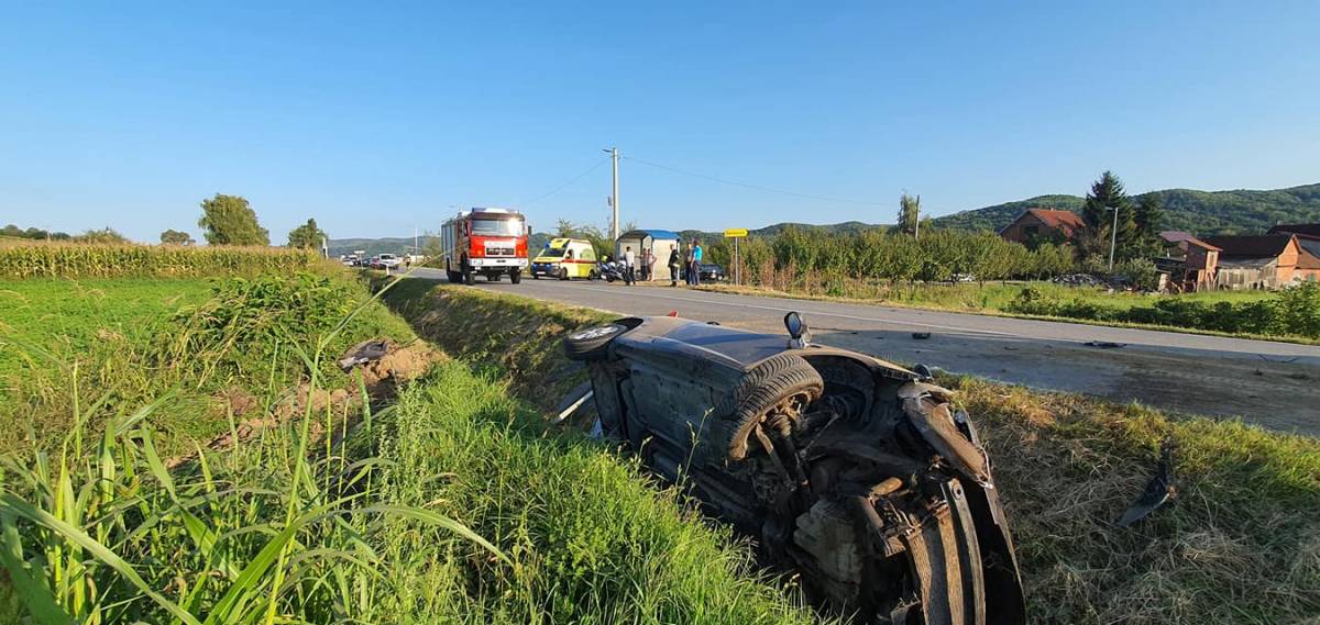 Teža prometna nesreća kod Daranovaca, dvije osobe završile u OŽB Požega