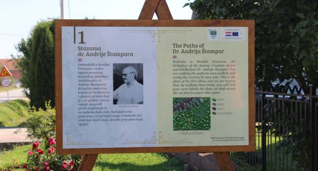 Otvorena ʺPoučna staza dr. Andrije Štamparaʺ u Brodskom Drenovcu