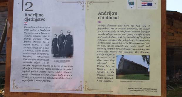 Otvorena ʺPoučna staza dr. Andrije Štamparaʺ u Brodskom Drenovcu
