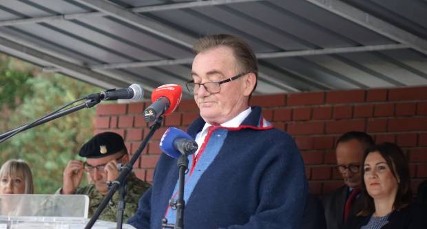 Svečani mimohod povodom 31. obljetnice oslobođenja Vojarne 123. brigade i Dana hrvatskih branitelja PSŽ