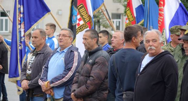 Svečani mimohod povodom 31. obljetnice oslobođenja Vojarne 123. brigade i Dana hrvatskih branitelja PSŽ