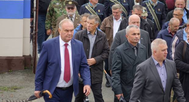 Svečani mimohod povodom 31. obljetnice oslobođenja Vojarne 123. brigade i Dana hrvatskih branitelja PSŽ