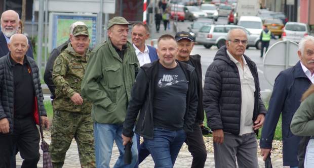 Svečani mimohod povodom 31. obljetnice oslobođenja Vojarne 123. brigade i Dana hrvatskih branitelja PSŽ