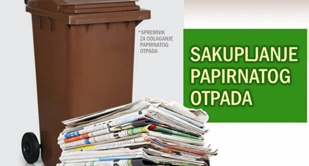 Komunalac: Raspored odvoza starog papira