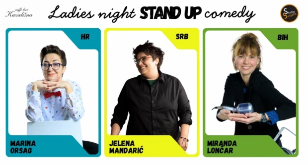 NE PROPUSTITE ŽENSKU VEČER SMIJEHA ZA SVE SPOLOVE: Kazališna kavana, subota 6. prosinca u 20:30.