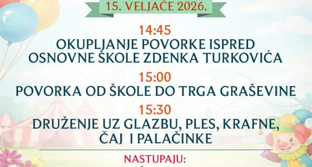 [NAJAVA] Kutjevo: Dječji maskenbal ove nedjelje - 15. veljače