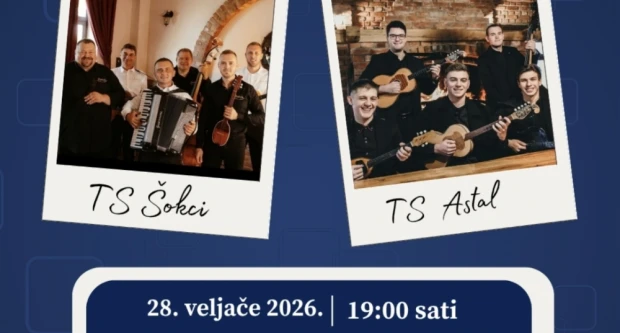 Tamburaška zabava je 28. veljače u jakšićkoj dvorani Lucija-nastupaju sastavi Šokci i Astal