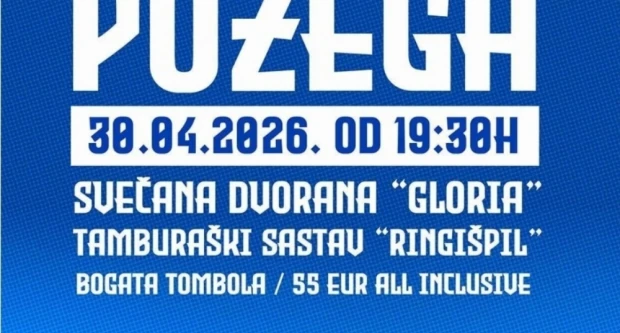 Požeški Dinamovci pozivaju prijatelje na Plavu noć krajem travnja, a nastupa TS Ringišpil