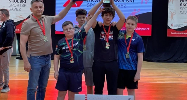 Državni prvaci su stolnotenisači škole Dobriše Cesarić