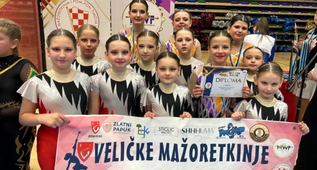 Veličke mažoretkinje izborile nastup na Europskom prvenstvu u Varaždinu