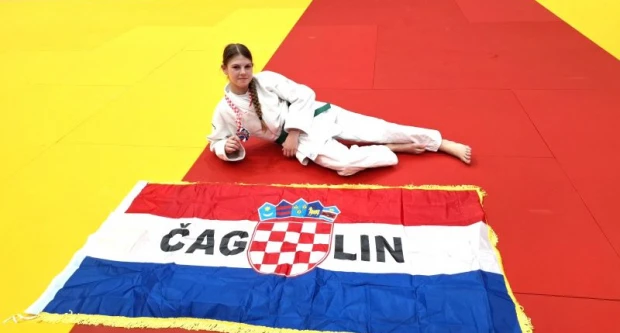 JUDO KLUB SLAVONAC: Ema Blagojević viceprvakinja Hrvatske u uzrastu do 14 godina  