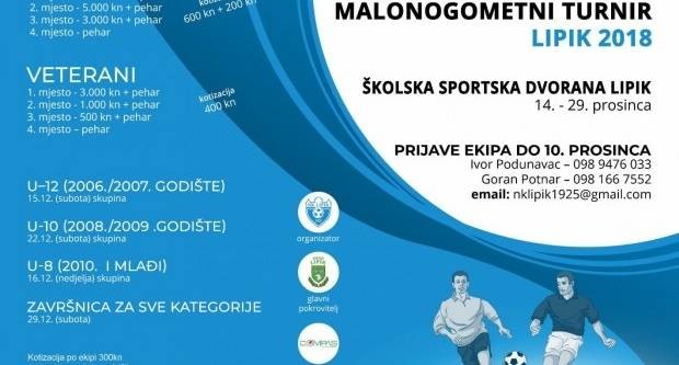 16. Božićni malonogometni turnir Lipik 2018. 16. Božićni malonogometni turnir Lipik 2018.