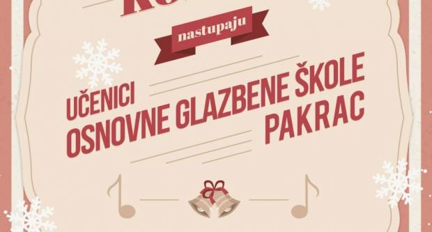 Osnovna glazbena škola Pakrac: Božićni koncert učenika Osnovna glazbena škola Pakrac: Božićni koncert učenika