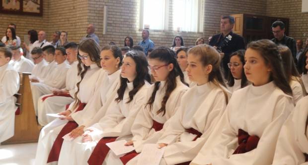 Primanje Svete Potvrde u crkvi sv. Leopolda Mandića u Požegi 26.5.2019.