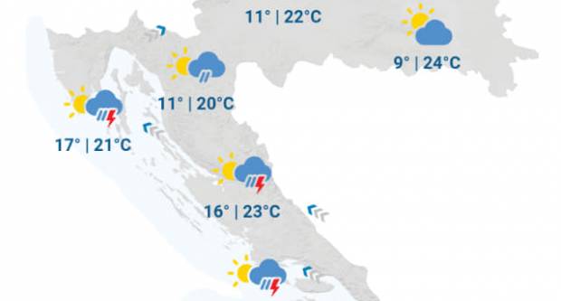 Djelomice sunčano te i dalje toplije od prosjeka Djelomice sunčano te i dalje toplije od prosjeka