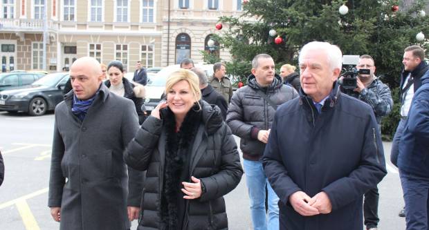 Posjet predsjednice RH Požegi i subotnja šetnja Požegom i Pleternicom 28.12.2019.