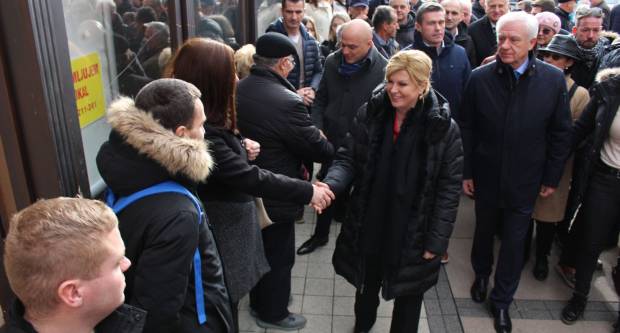 Posjet predsjednice RH Požegi i subotnja šetnja Požegom i Pleternicom 28.12.2019.