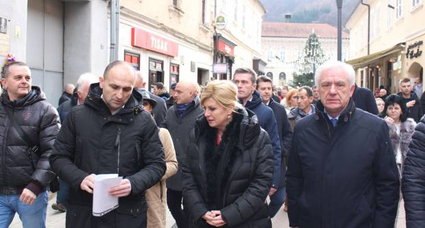 Posjet predsjednice RH Požegi i subotnja šetnja Požegom i Pleternicom 28.12.2019.