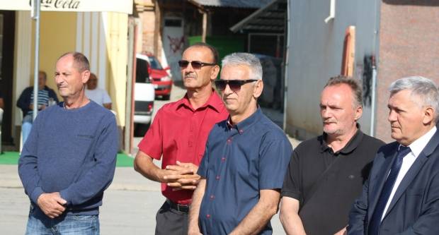 Polaganje vijenaca na Trgu 123. brigade u Požegi povodom Vojno - redarstvene akcije ʺBljesakʺ